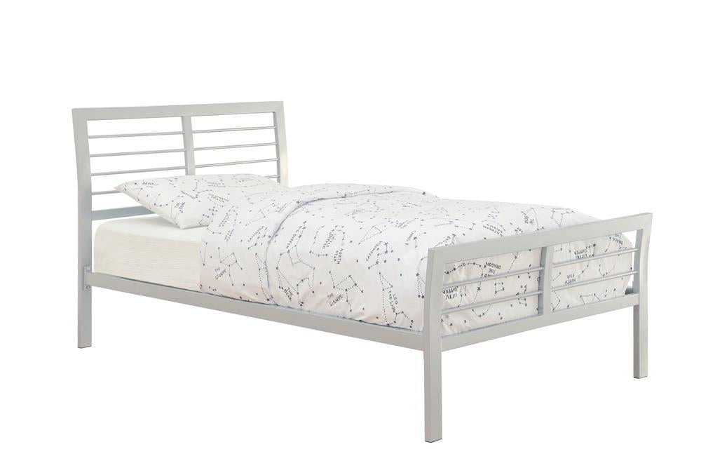 Cooper Contemporary Silver Queen Bed - Furnish 4 Less 98 (NY)*