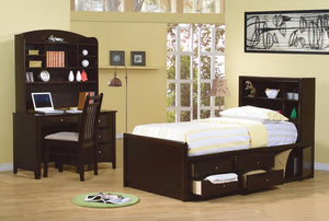 Phoenix Twin Bookcase Bed - Furnish 4 Less 98 (NY)*