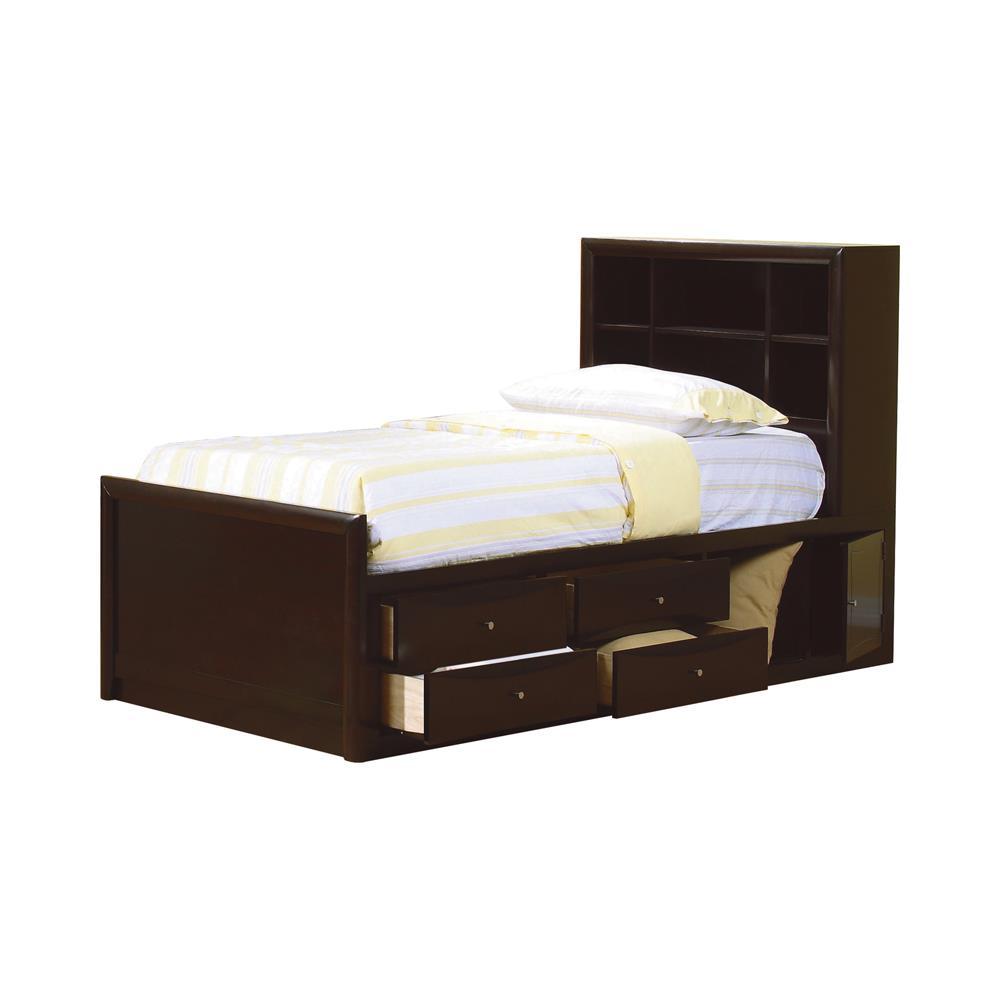 Phoenix Twin Bookcase Bed - Furnish 4 Less 98 (NY)*