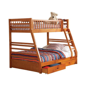 Ashton Honey Twin over Full Bunk Bed - Furnish 4 Less 98 (NY)*