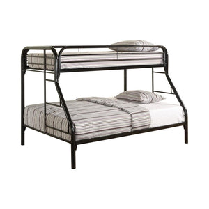 Morgan  Twin over Full Black Bunk Bed - Furnish 4 Less 98 (NY)*