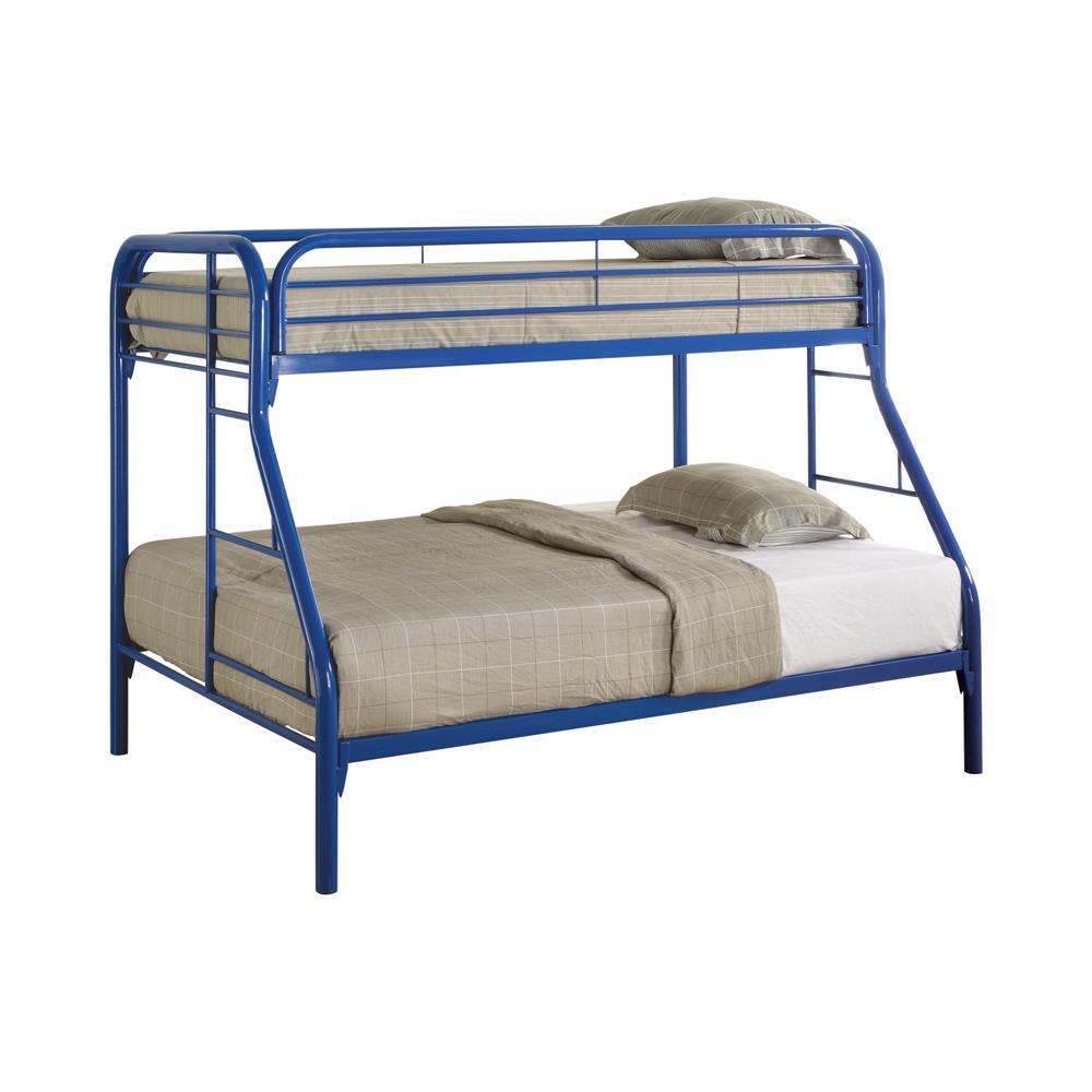 Morgan  Twin over Full Blue Bunk Bed - Furnish 4 Less 98 (NY)*