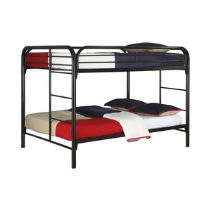 Fordham Black Full Over Full Bunk Bed - Furnish 4 Less 98 (NY)*