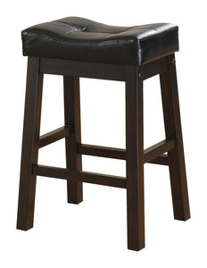 Transitional Black Counter Height  Upholstered Chair - Furnish 4 Less 98 (NY)*