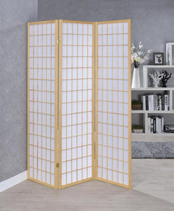 Transitional Natural Folding Screen - Furnish 4 Less 98 (NY)*