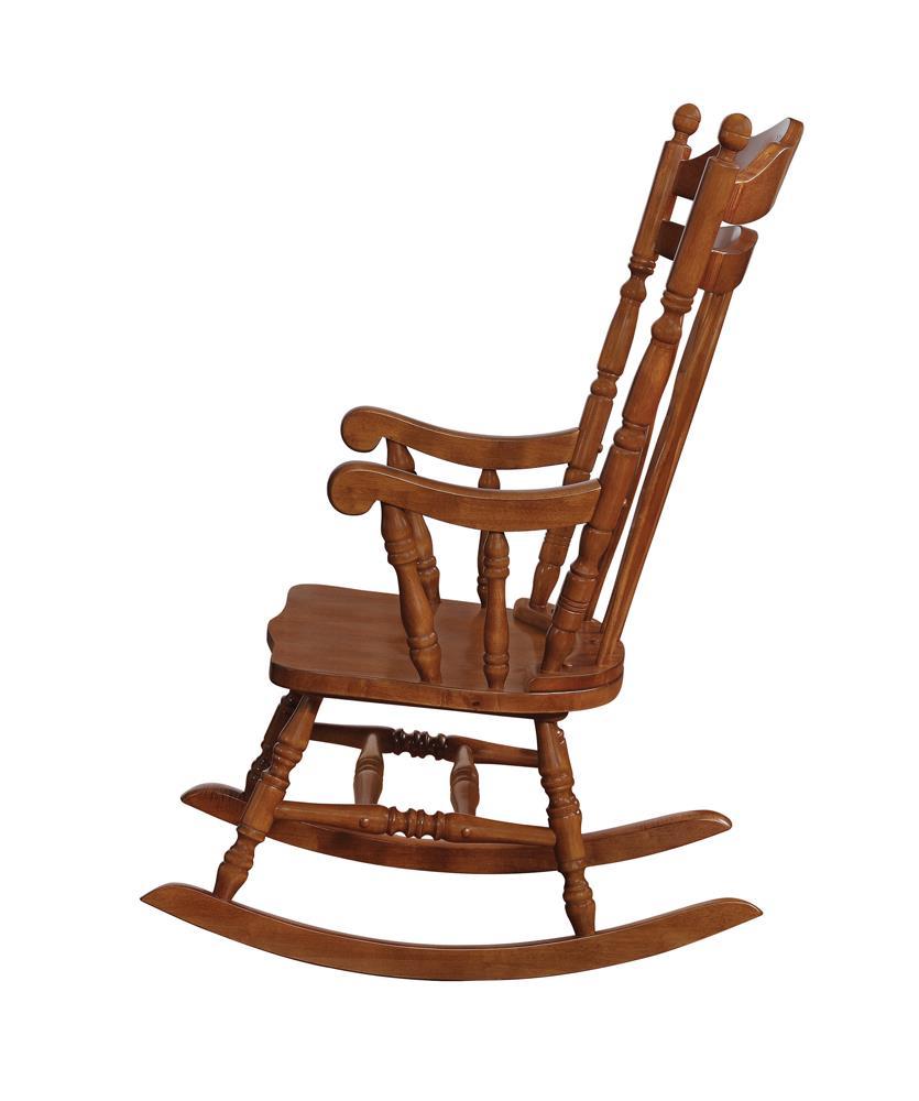 Traditional Medium Brown Rocking Chair - Furnish 4 Less 98 (NY)*