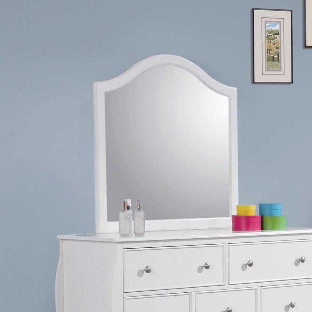 Dominique French Country White Mirror - Furnish 4 Less 98 (NY)*