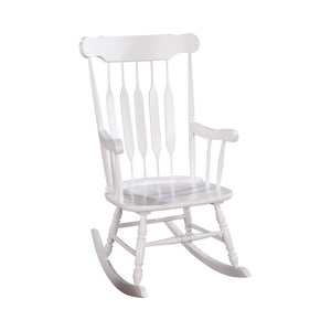 Traditional White Rocking Chair - Furnish 4 Less 98 (NY)*