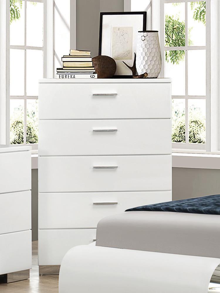 Felicity Contemporary Five Drawer Chest - Furnish 4 Less 98 (NY)*