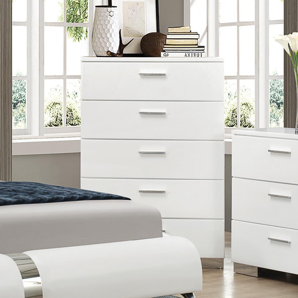 Felicity Contemporary Five Drawer Chest - Furnish 4 Less 98 (NY)*