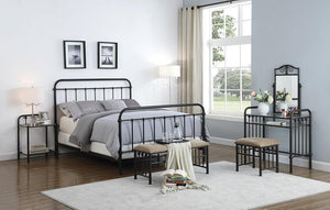 Livingston Transitional Dark Bronze Full Bed - Furnish 4 Less 98 (NY)*