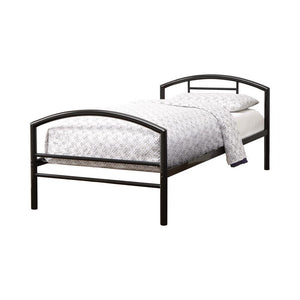 Baines Black Metal Bed - Furnish 4 Less 98 (NY)*