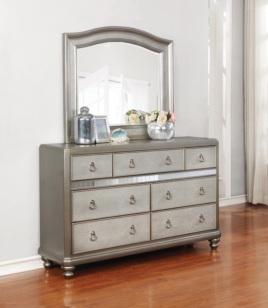 Bling Game Dresser Mirror With Arched Top - Furnish 4 Less 98 (NY)*