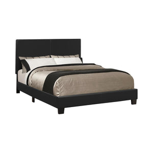 Mauve Upholstered Platform Black Full Bed - Furnish 4 Less 98 (NY)*