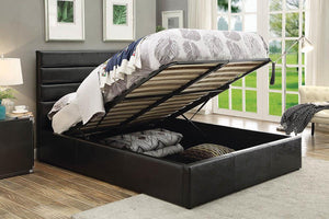 Riverbend Casual Black Queen Storage Bed - Furnish 4 Less 98 (NY)*