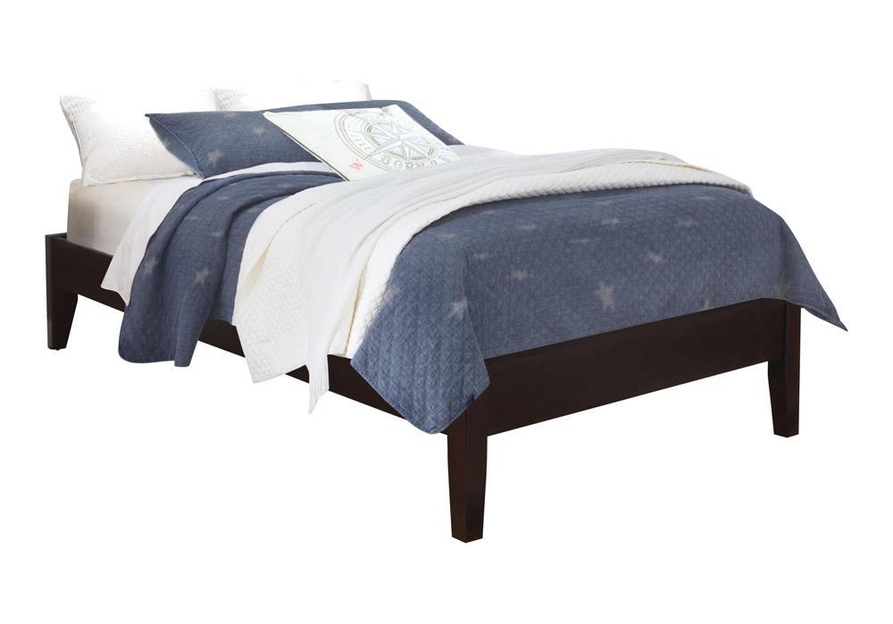 Hounslow Cappuccino Twin Platform Bed - Furnish 4 Less 98 (NY)*