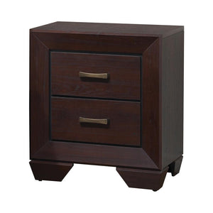 Fenbrook Dark Cocoa Two Drawer Nightstand