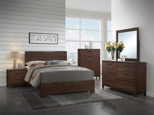 Edmonton Transitional Rustic Tobacco Eastern King Bed - Furnish 4 Less 98 (NY)*