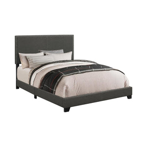 Boyd Upholstered Charcoal Twin Bed - Furnish 4 Less 98 (NY)*