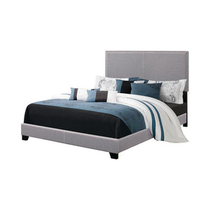 Boyd Upholstered Grey Queen Bed - Furnish 4 Less 98 (NY)*