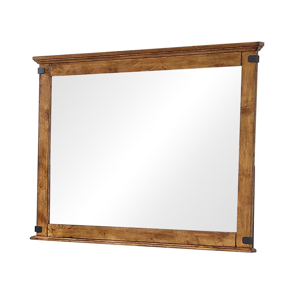 Brenner Rustic Honey Mirror - Furnish 4 Less 98 (NY)*