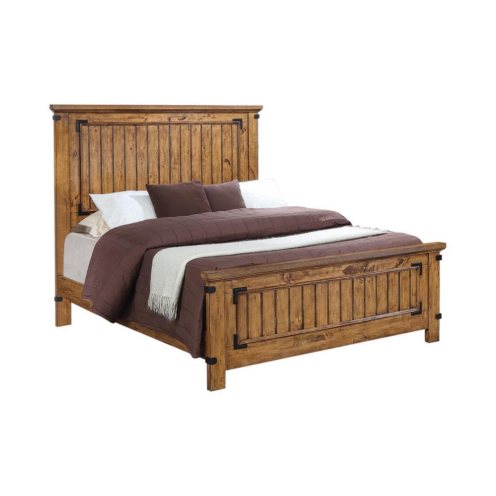 Brenner Full Panel Bed Rustic Honey