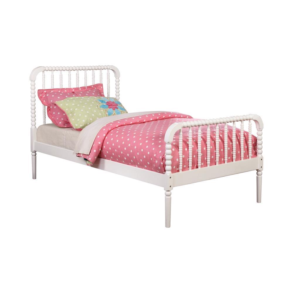 Jones Traditional White Twin Bed - Furnish 4 Less 98 (NY)*