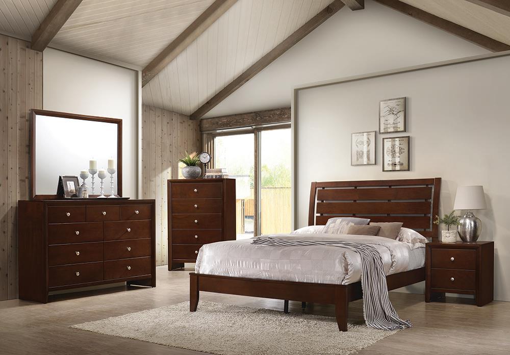 Serenity Full Bed Rich Merlot - Furnish 4 Less 98 (NY)*