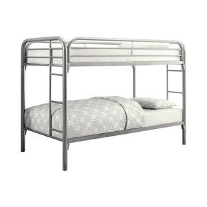 Morgan  Twin over Twin Silver Bunk Bed - Furnish 4 Less 98 (NY)*