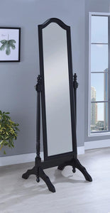 Transitional Black Cheval Mirror - Furnish 4 Less 98 (NY)*