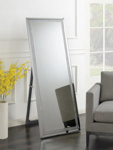 Silver Standing Cheval Mirror - Furnish 4 Less 98 (NY)*