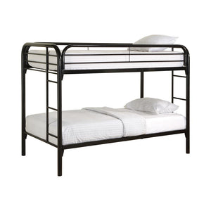 G2256 Contemporary Twin Black Metal Bunk Bed - Furnish 4 Less 98 (NY)*