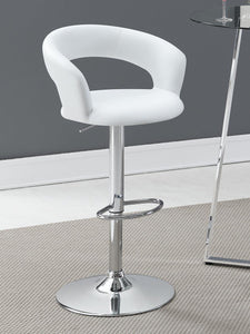 G120346 Contemporary Chrome and Black Bar Stool - Furnish 4 Less 98 (NY)*