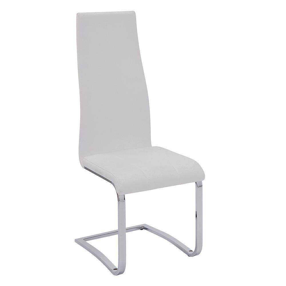 G102310 Contemporary White and Chrome Dining Chair - Furnish 4 Less 98 (NY)*