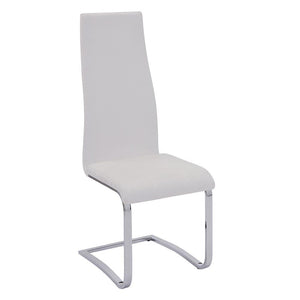 G102310 Contemporary White and Chrome Dining Chair - Furnish 4 Less 98 (NY)*