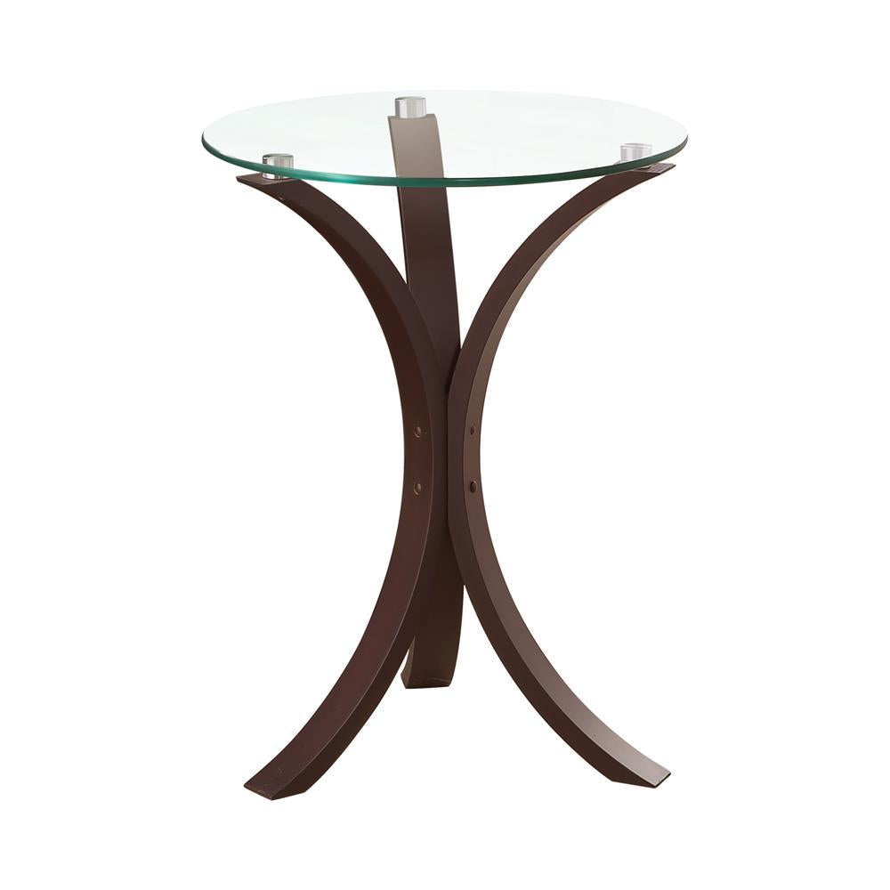 G902867 Transitional Cappuccino Accent Table - Furnish 4 Less 98 (NY)*