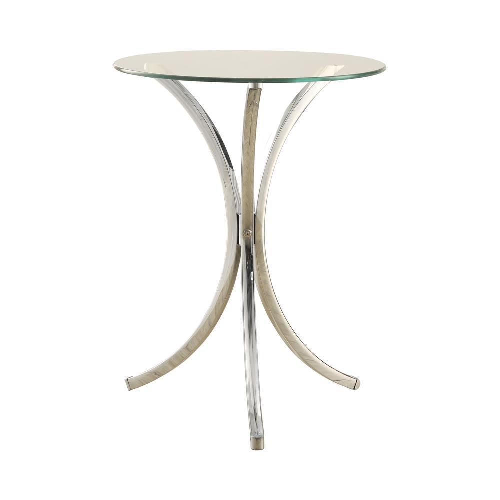 G902869 Contemporary Chrome Snack Table - Furnish 4 Less 98 (NY)*