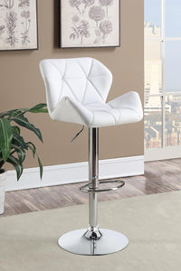 G100424 Contemporary White Adjustable Bar Stool - Furnish 4 Less 98 (NY)*