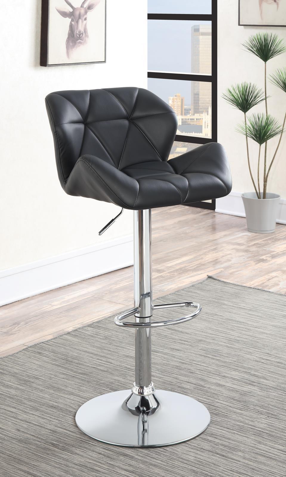 G100425 Modern Black Adjustable Bar Stool - Furnish 4 Less 98 (NY)*