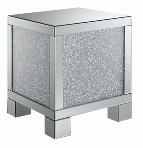 G722497 Contemporary Silver Side Table - Furnish 4 Less 98 (NY)*