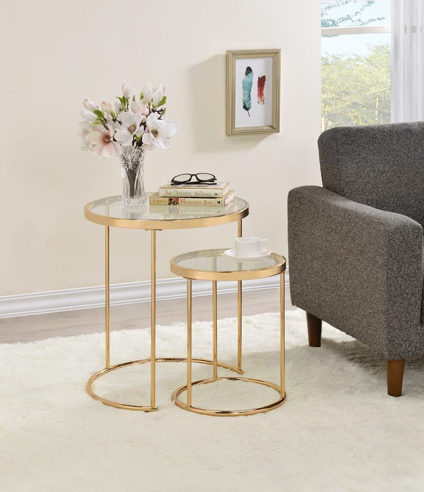 G935936 2 Pc Nesting Table - Furnish 4 Less 98 (NY)*