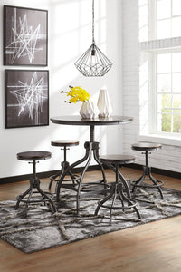 Odium Counter Height Dining Table and Bar Stools (Set of 5)