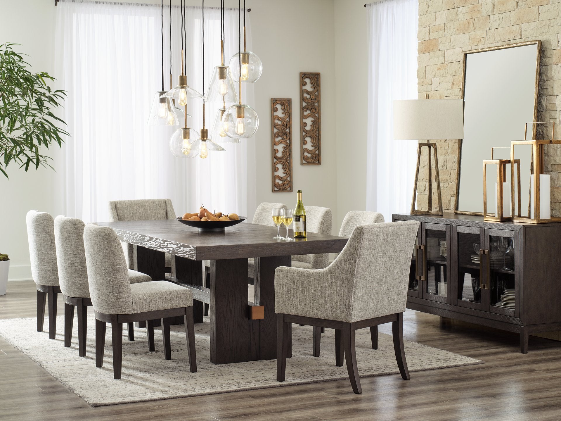 Burkhaus 9-Piece Dining Package - Furnish 4 Less 98 (NY)*