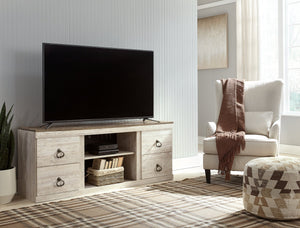 Willowton TV Stand with Electric Fireplace - Furnish 4 Less 98 (NY)*