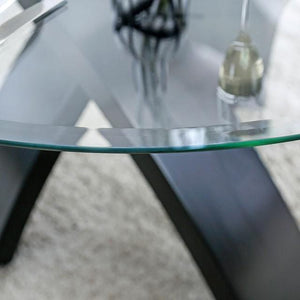 Jasmin Black/White Round Dining Table