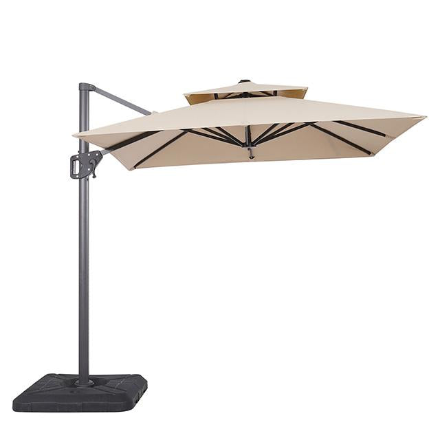 Fida 8 Ft Square Umbrella w/ Double Top + 37