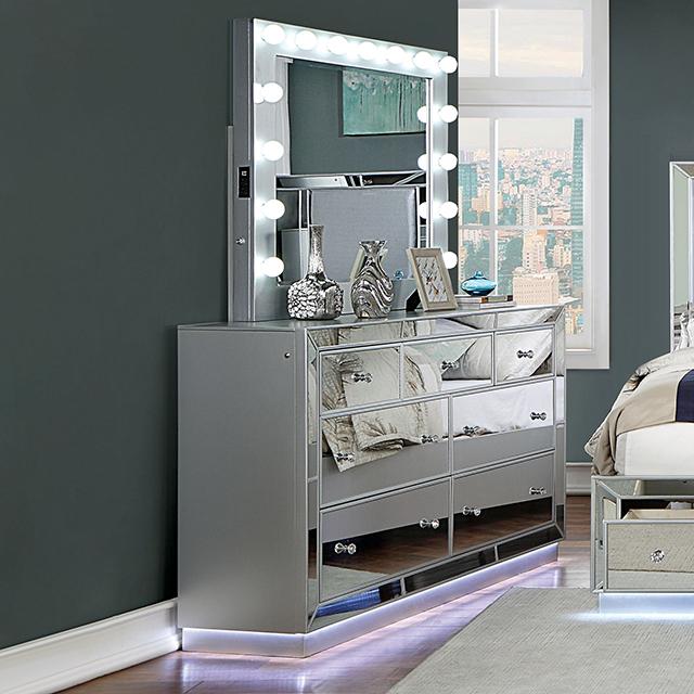 BELLADONNA Dresser w/ LED, Silver image