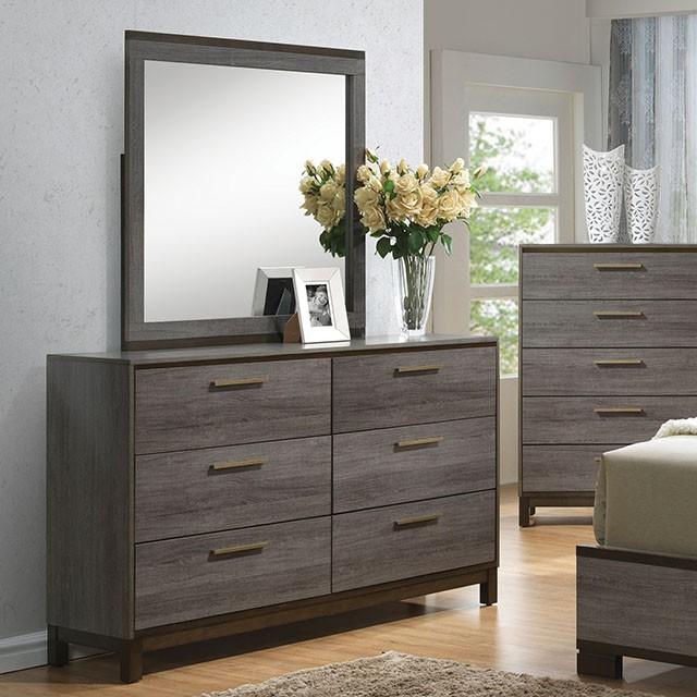 MANVEL Two-Tone Antique Gray Dresser image