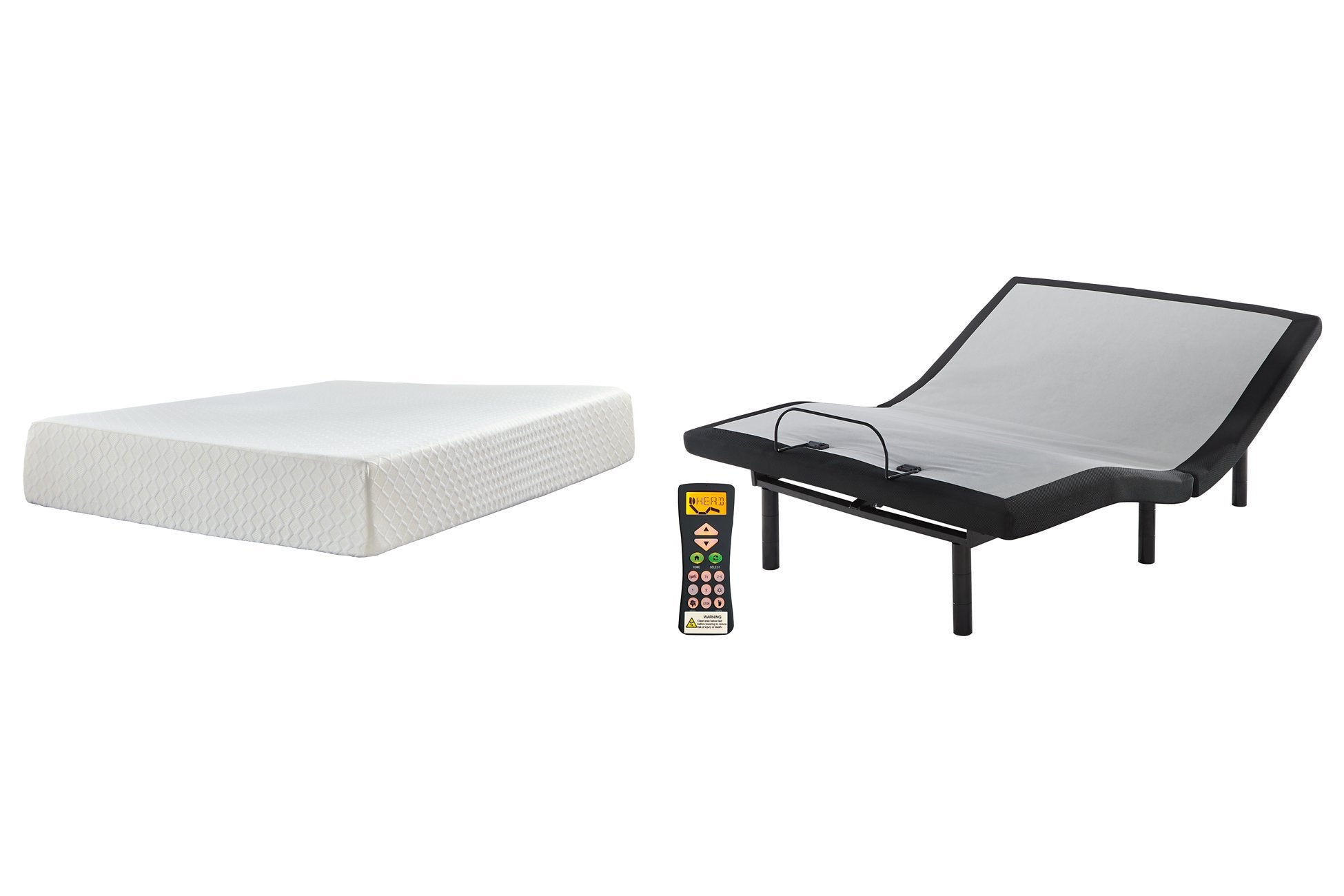 Chime 12 Inch Memory Foam 2-Piece  Mattress Package - Furnish 4 Less 98 (NY)*