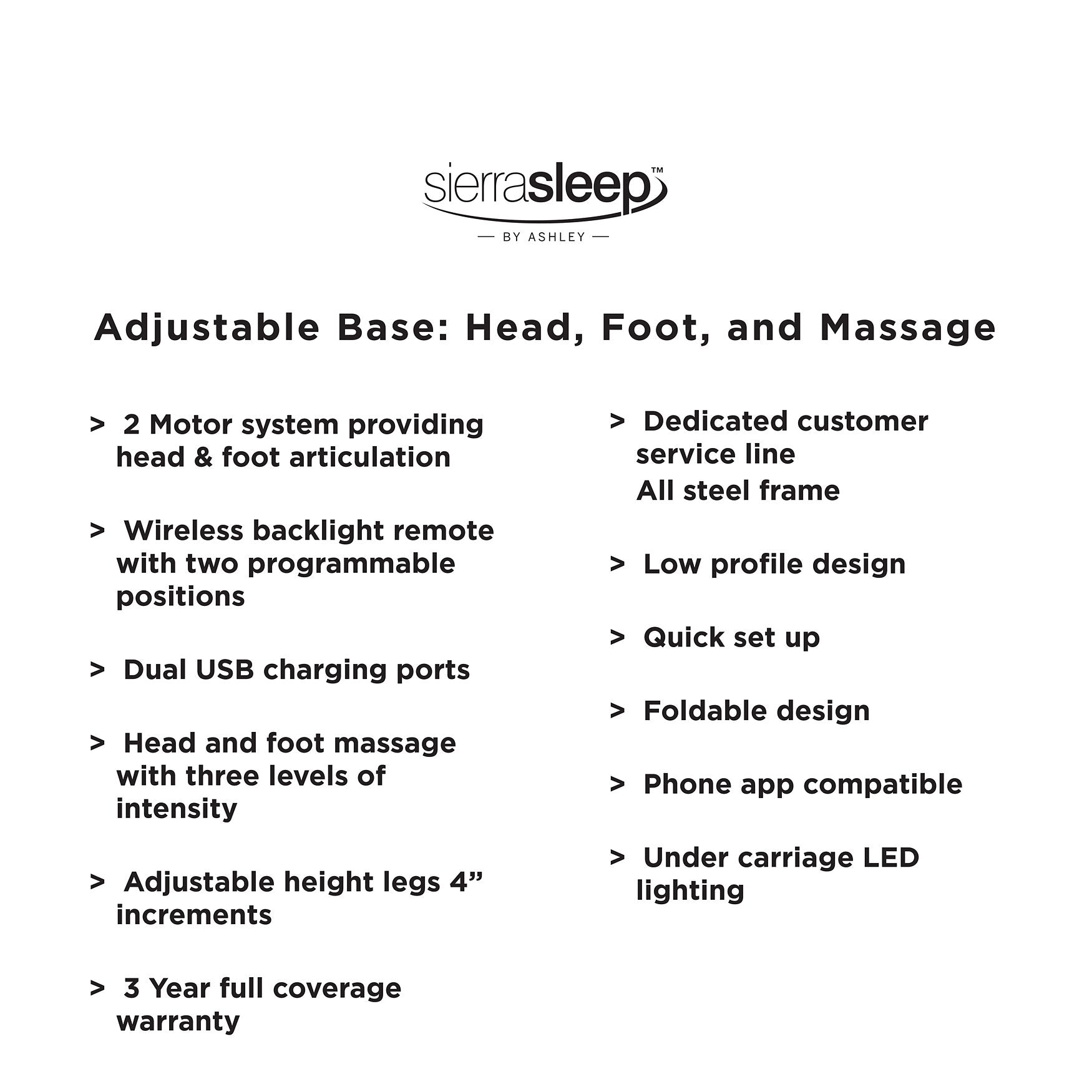 Head-Foot Model Better Adjustable Base - Furnish 4 Less 98 (NY)*